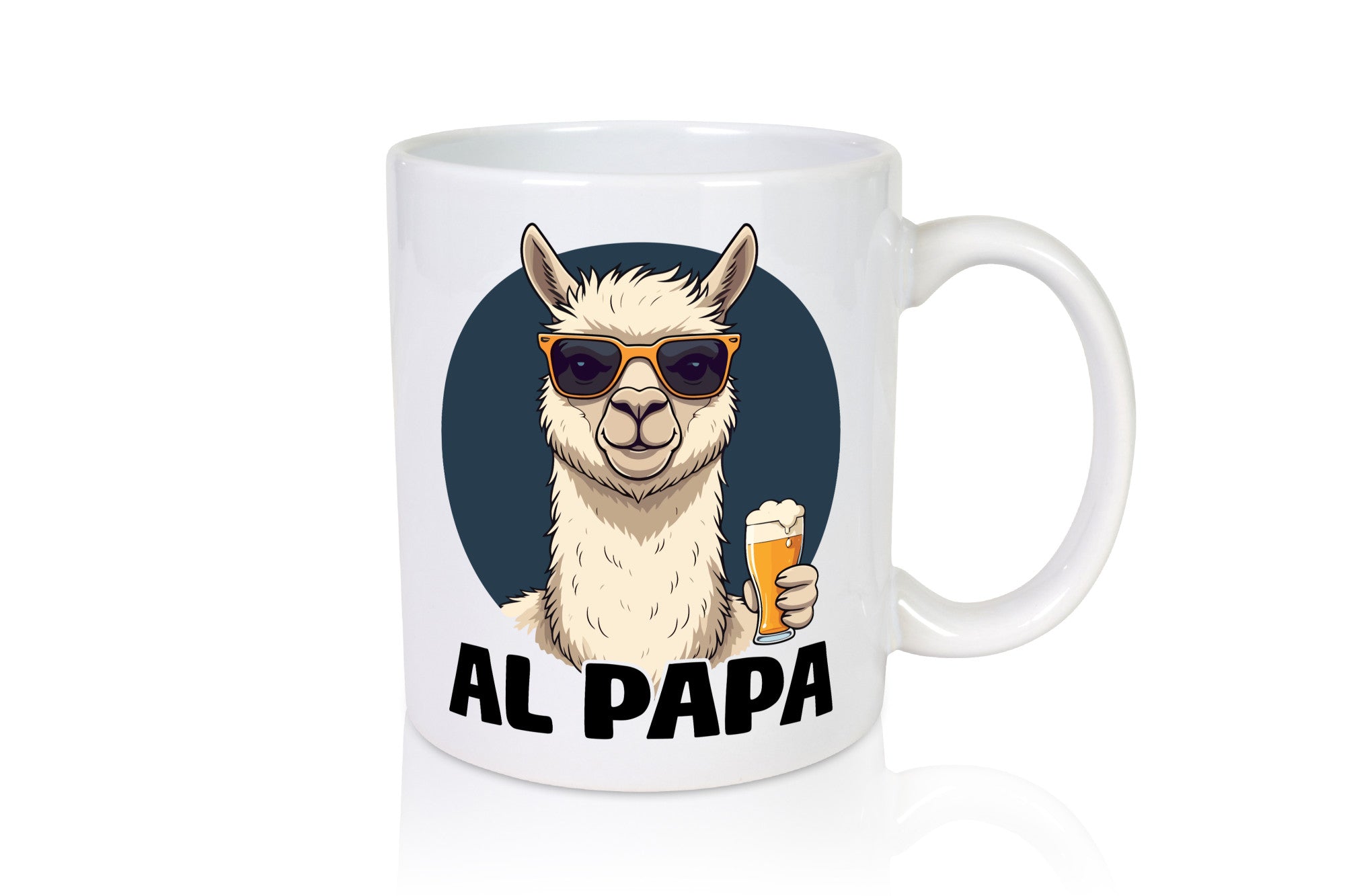 Al Papa | Lama Alpaka Vatertag Bier Liebhaber lustiger Spruch Geschenk Familie