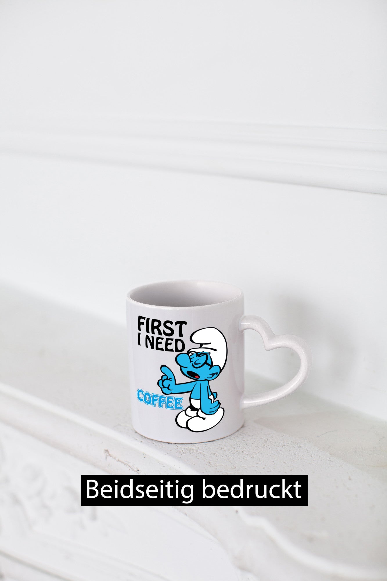 I need a Coffee v2 lustiger Spruch Geschenk Humor Geschenkidee Tasse