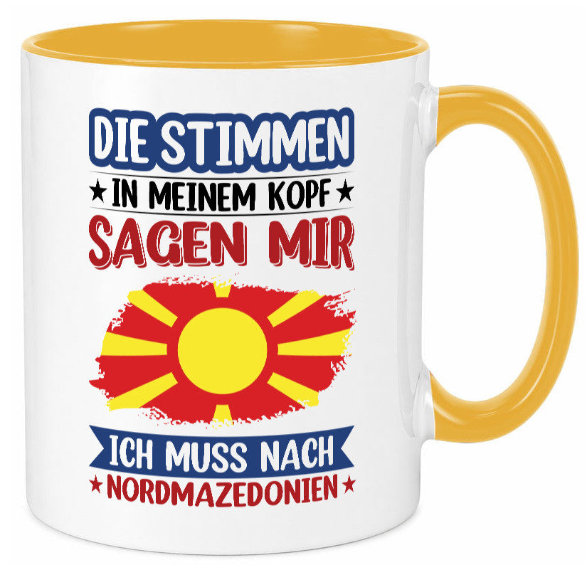 Nordmazedonien | Urlaub Stimmen in meinem Kopf Geschenk Humor Geschenkidee