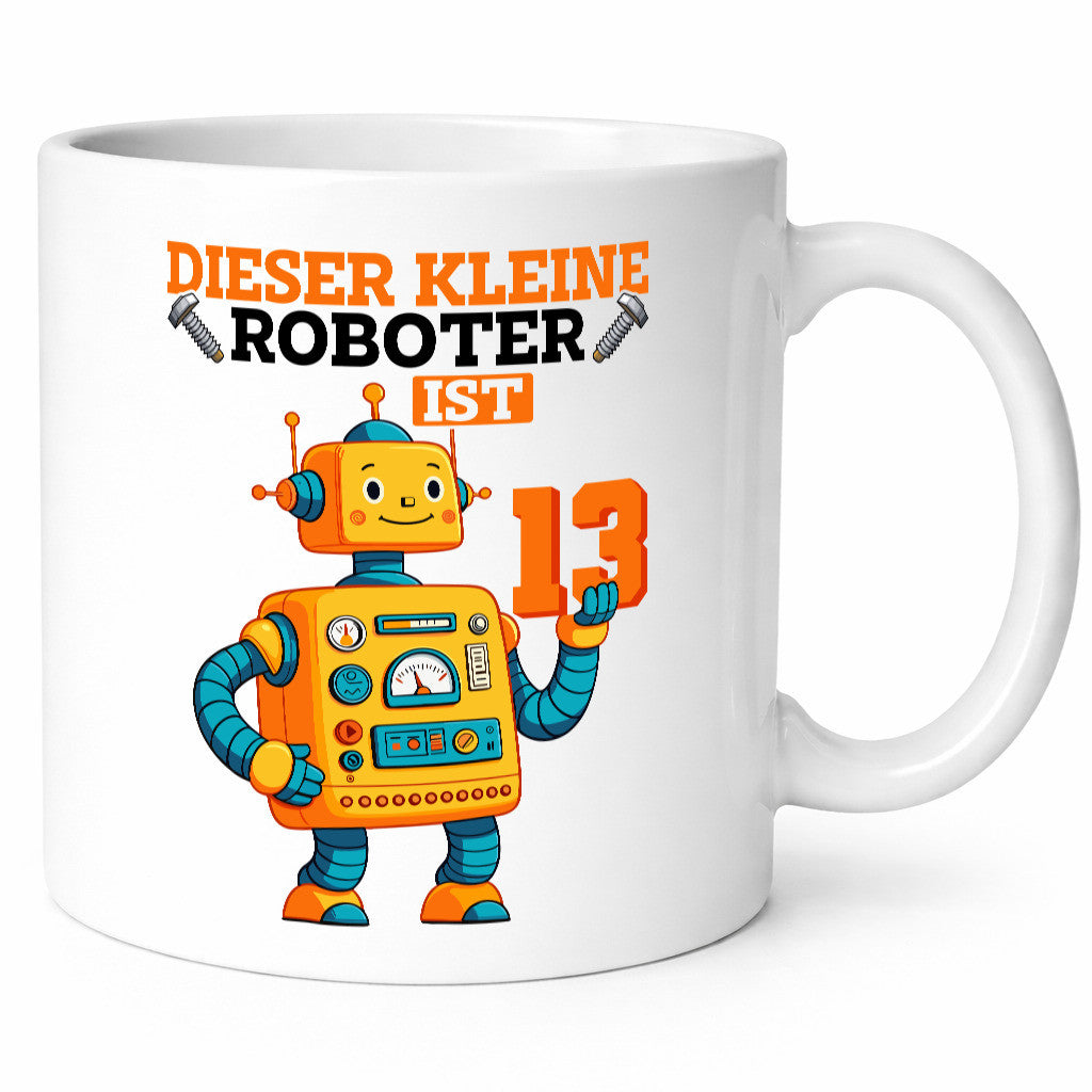 13. Geburtstag | 13 Jahre Roboter Junge Humor Geschenkidee Tasse
