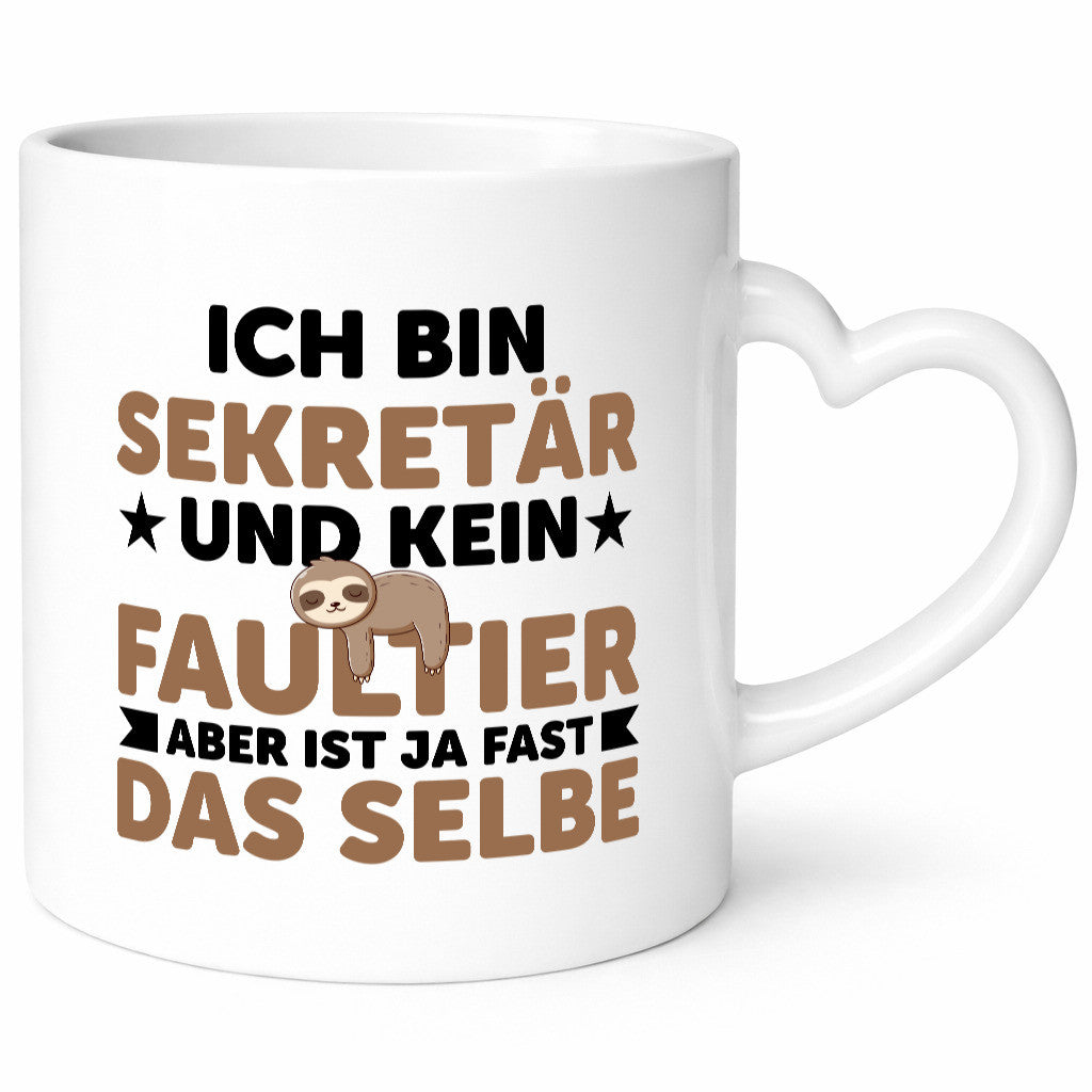 Ich bin kein Faultier: Sekretär | Büro lustiger Spruch Geschenk Arbeit Kollegen