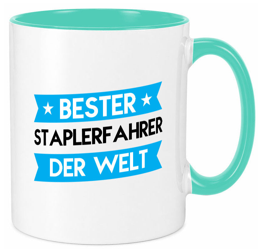 Bester Staplerfahrer | Gabelstapler Fahrer Geschenkidee Humor Tasse