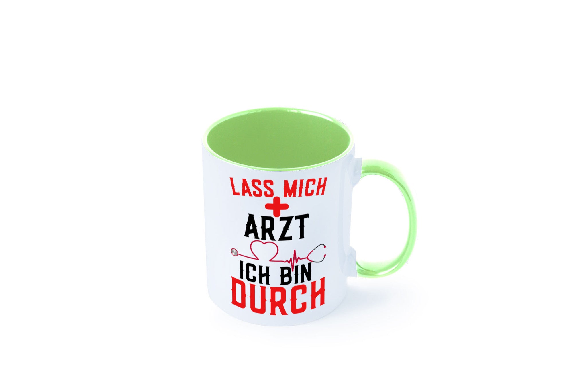Arzt | Lass mich durch Herz Doktor Krankenhaus Puls Humor Geschenkidee Tasse