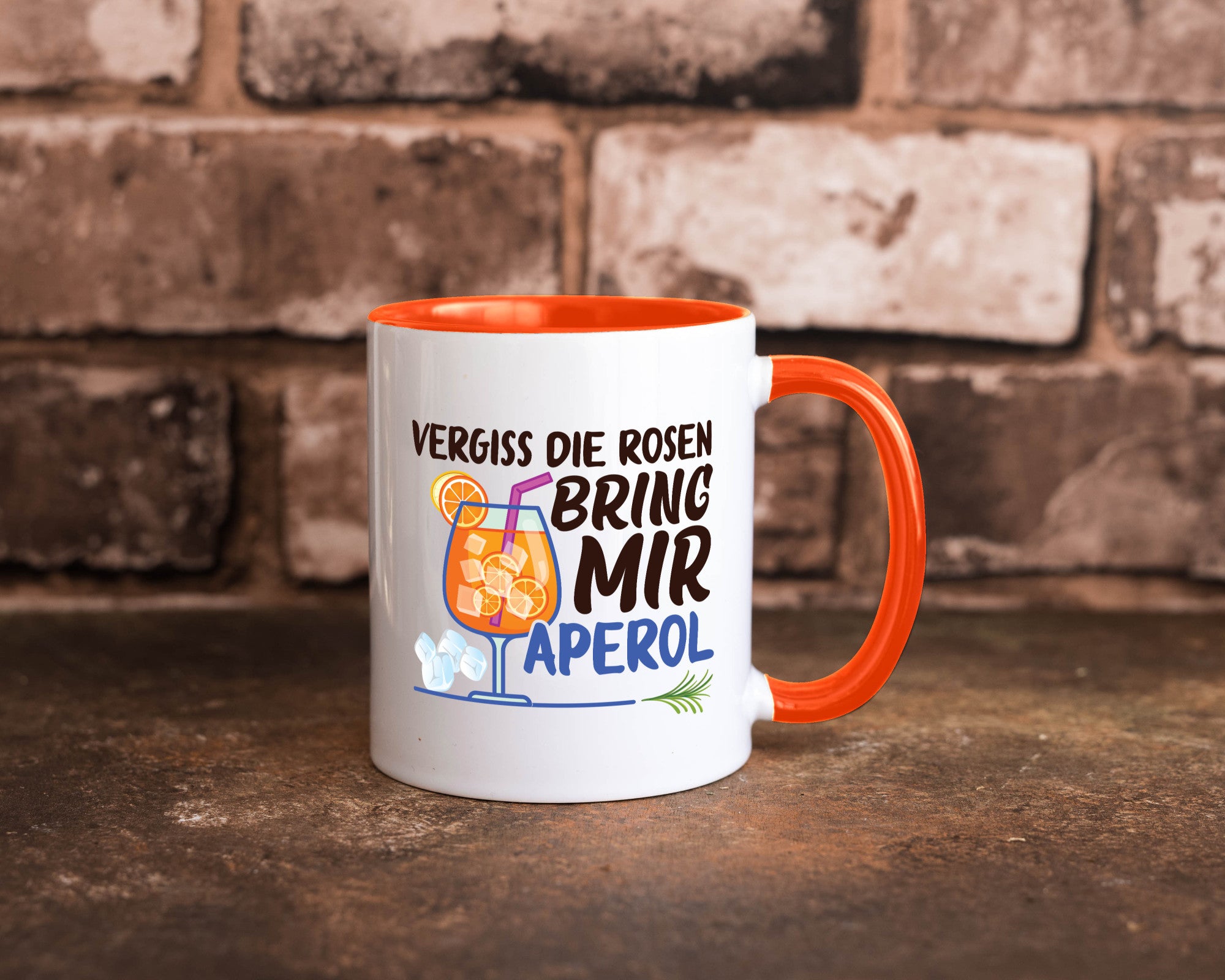 Bring mir Aperol | Rosen Paar Party Geschenkidee Humor Tasse