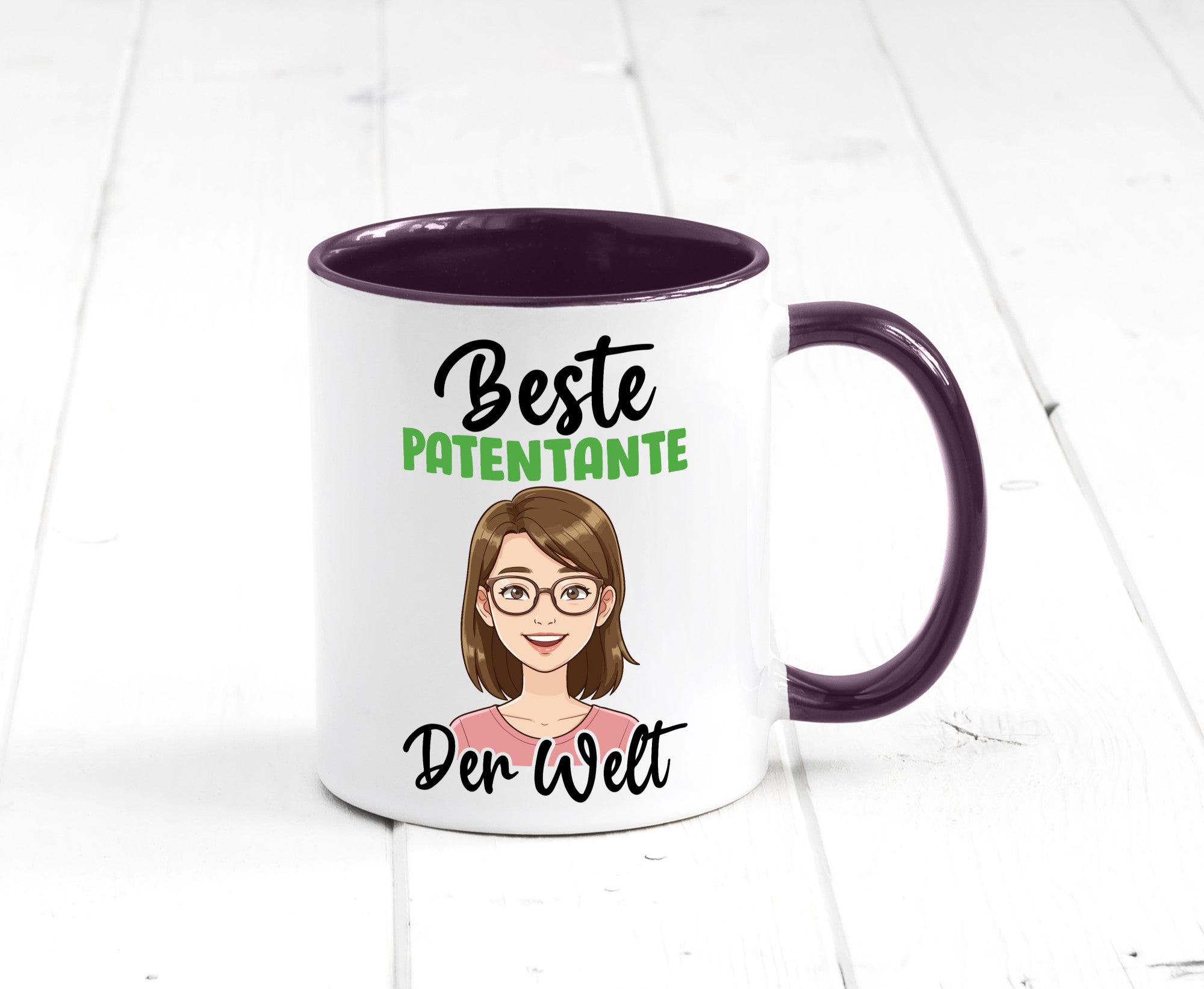 Beste Patentante | Tante lustiger Spruch Geschenk Humor Geschenkidee Tasse