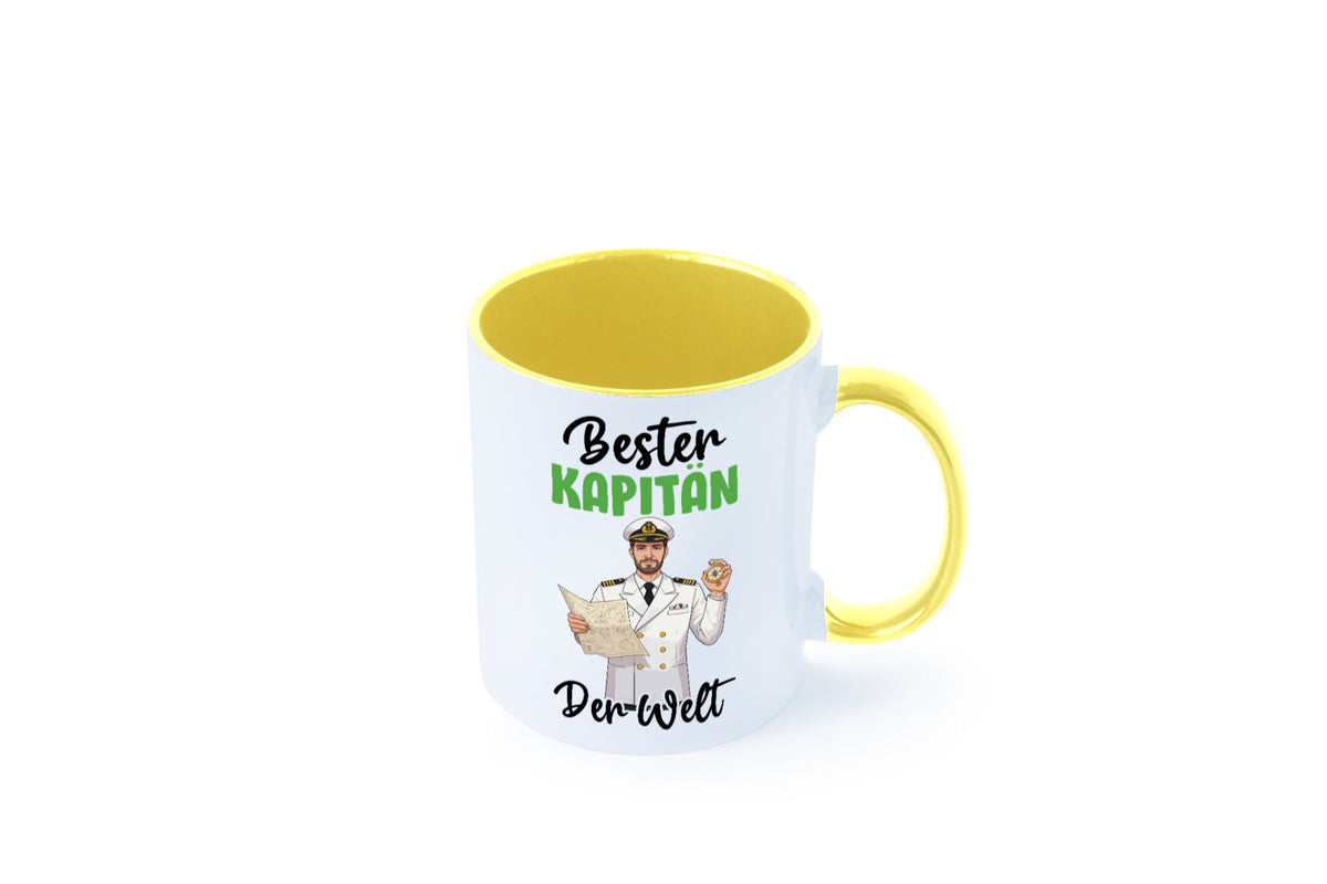 Bester Kapitän | Schiffskapitän Schiff v2 Geschenk Humor Geschenkidee lustiger Tasse