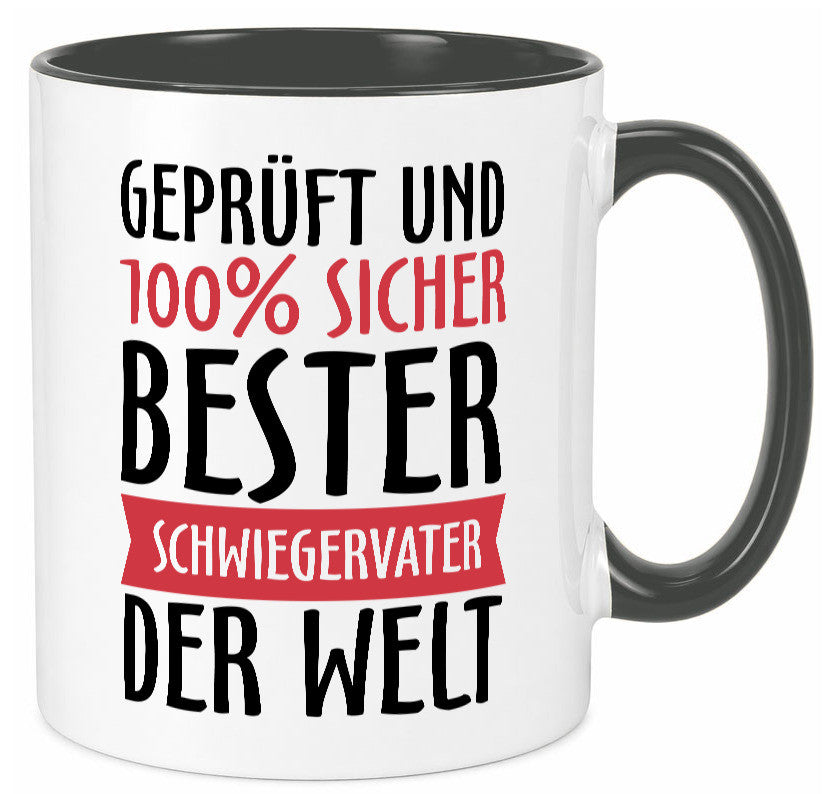 Bester Schwiegervater Geschenk Familie Geschenkidee lustiger Spruch Tasse