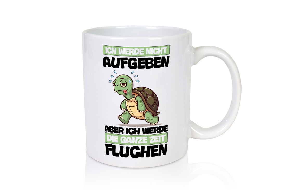 Ich geb nicht auf werde aber fluchen | Schildkröte Joggen v2 Humor Geschenkidee