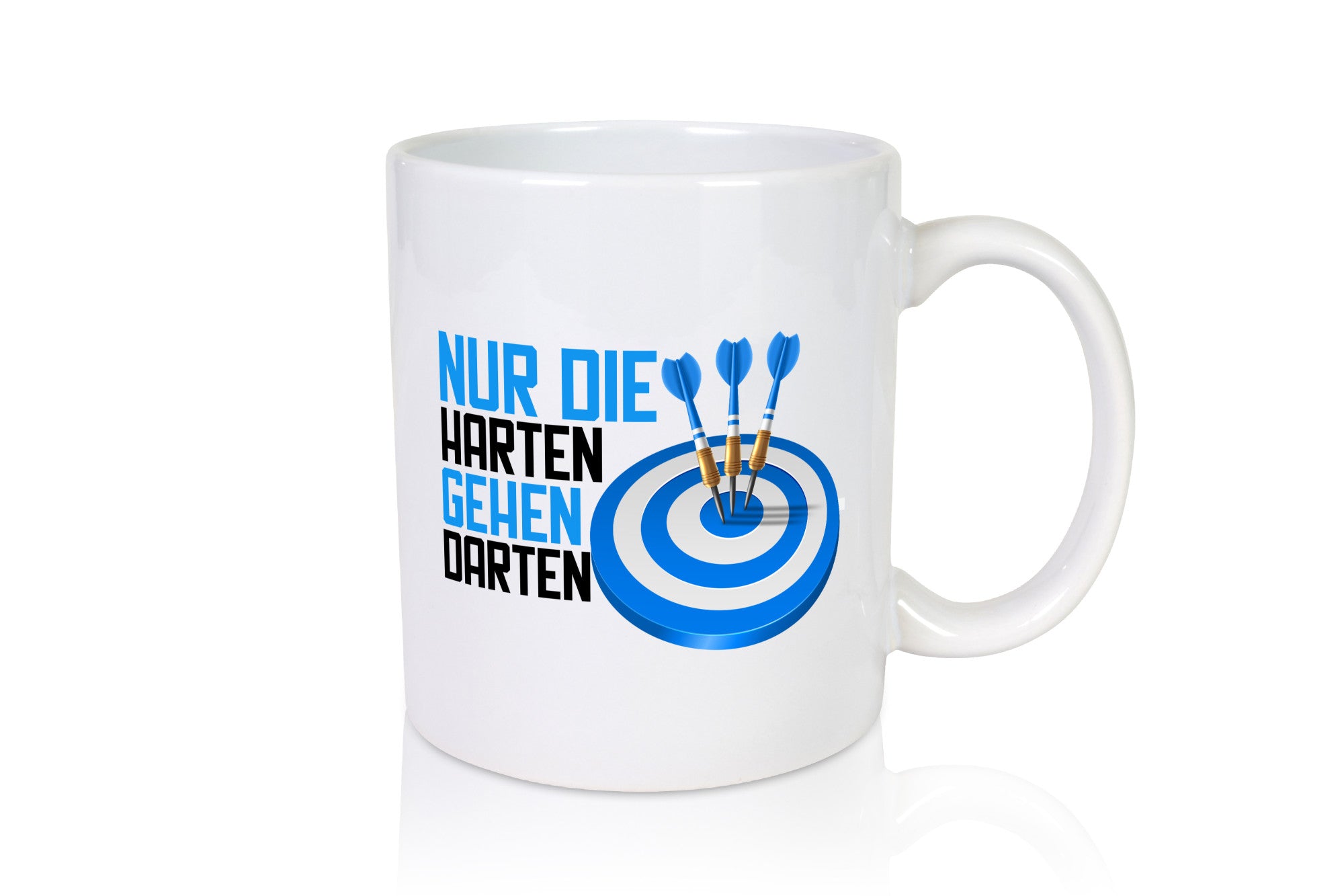 Nur die Harten gehen Darten | Dart Dartspieler Pfeile Humor Geschenkidee Tasse