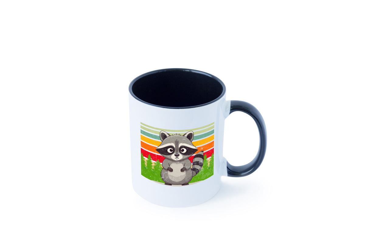 Waschbär | Vintage v2 lustiger Spruch Geschenk Humor Geschenkidee Tasse