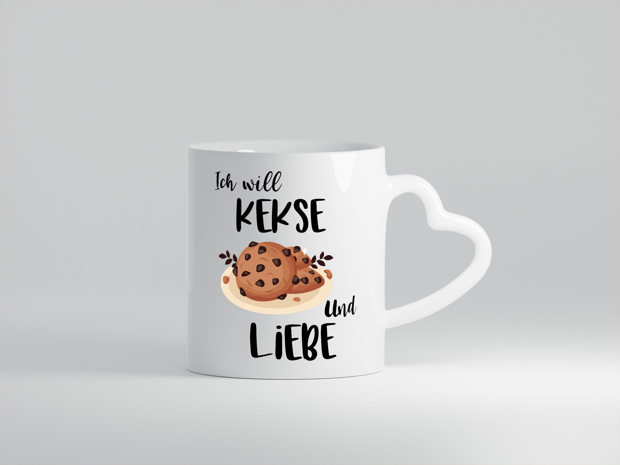 Ich will Kekse und Liebe | Pärchen lustig Humor Geschenkidee Geschenk Tasse
