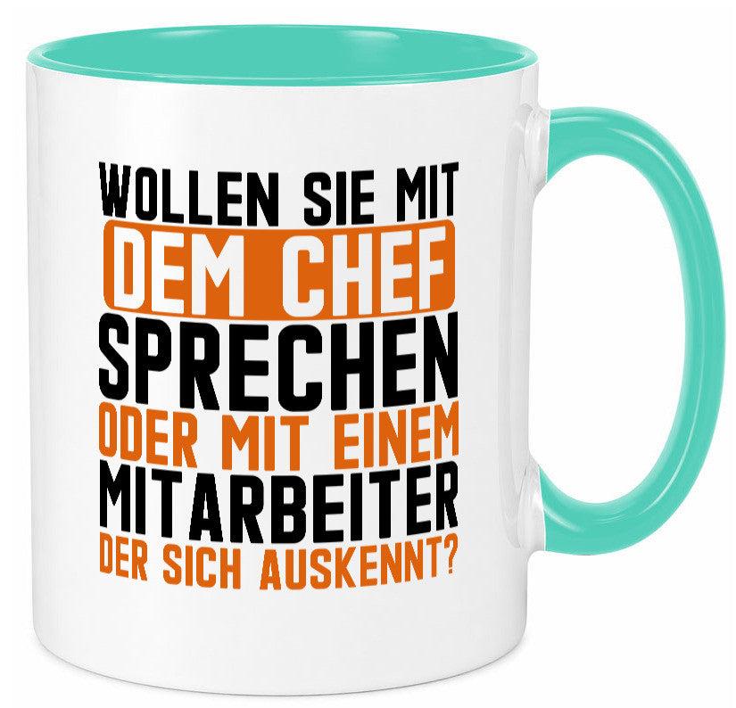 Wollen sie mit dem Chef Sprechen | Mitarbeiter Humor Arbeit Kollegen Büro