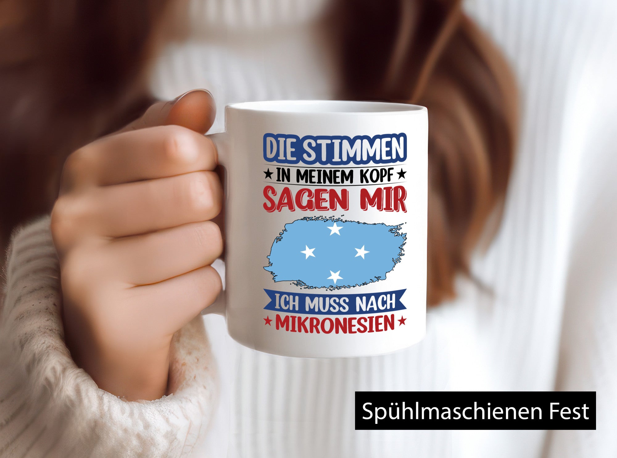 Mikronesien | Urlaub Stimmen in meinem Kopf Traumland Geschenk Humor