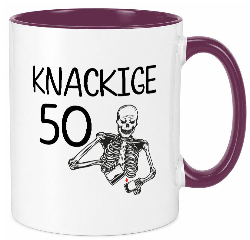 50. Geburtstag | Alt Knackig und Geschenk Geschenkidee lustiger Spruch Tasse