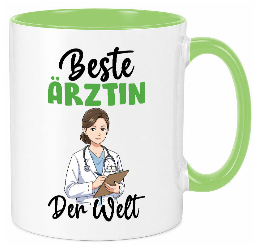 Beste Ärztin | Medizin Doktorin Fachärztin v2 Humor Geschenkidee Tasse