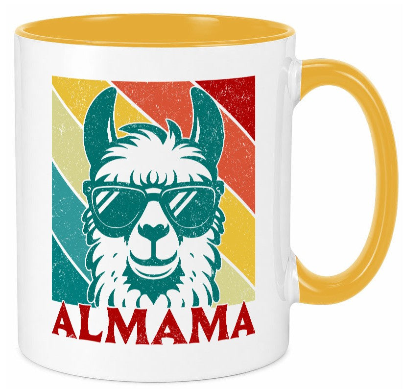 Almama | Lama Mutter Muttertag lustig Familie Geschenkidee Geschenk Tasse