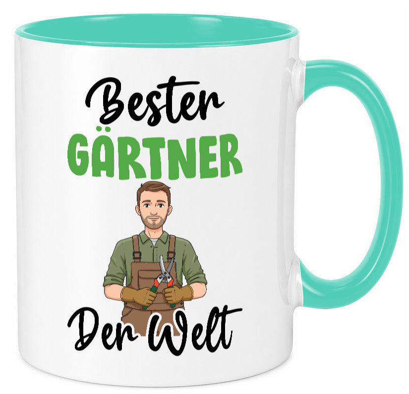 Bester Gärtner | Gartenbau v2 Geschenk Humor Geschenkidee lustiger Spruch Tasse
