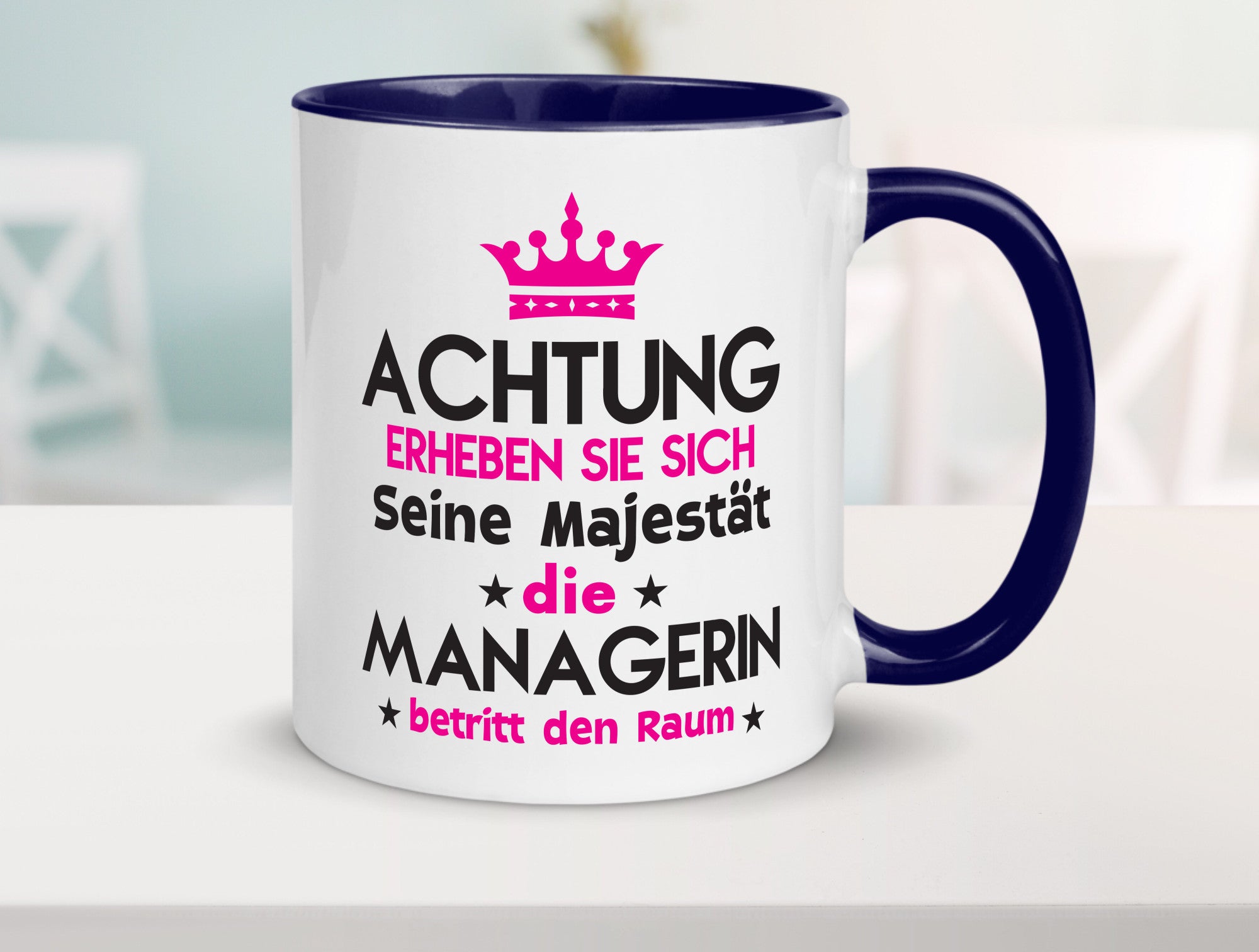 Seine Majestät Managerin | Management lustig Humor Geschenkidee Geschenk Tasse
