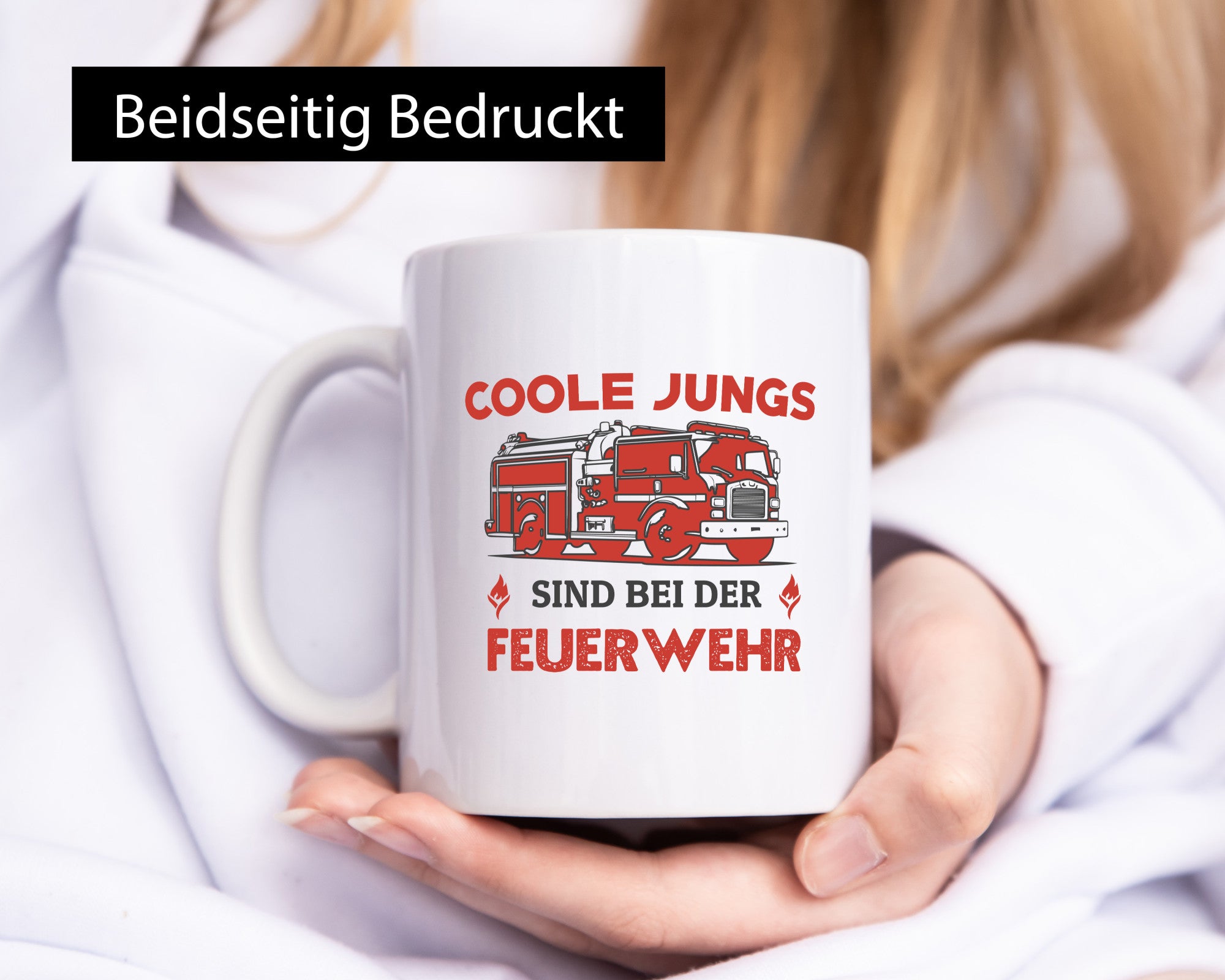 Coole Jungs sind bei der Feuerwehr | Feuerwehrmann lustiger Spruch Geschenk