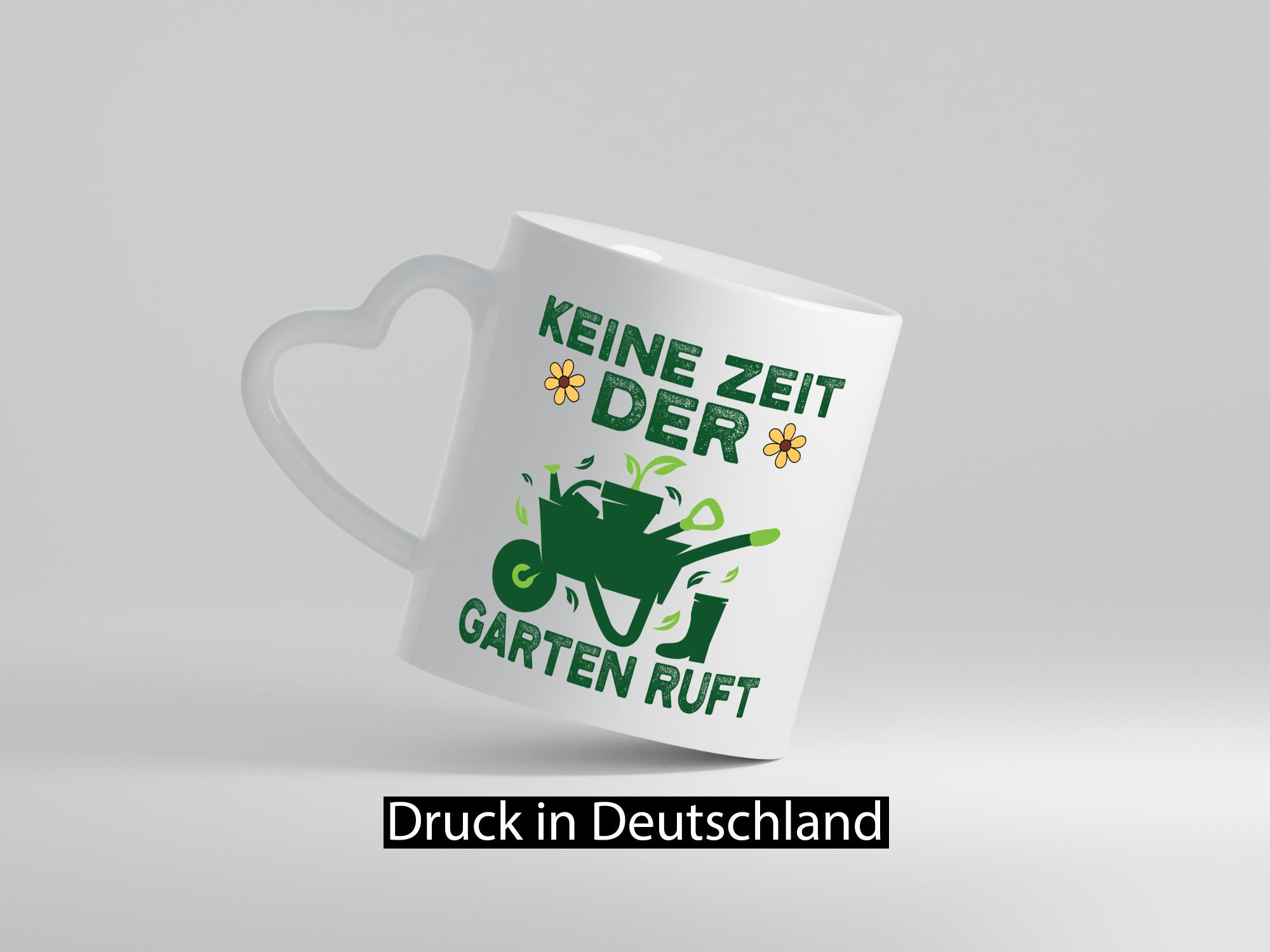 Keine Zeit, Garten ruft | Schubkarre Blumen Hobby Geschenkidee Humor Tasse