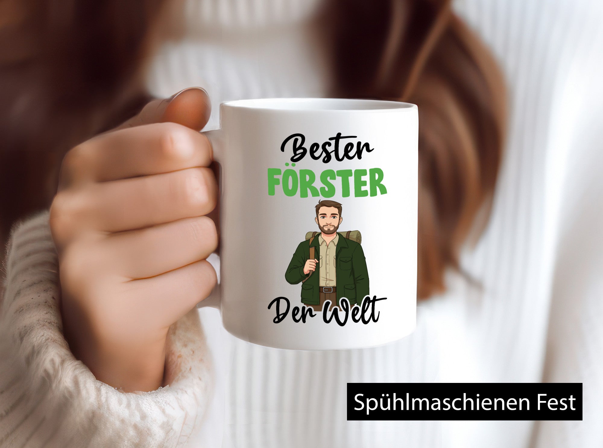 Bester Förster | Forst Arbeit v2 lustig Kollegen Büro Geschenk Tasse