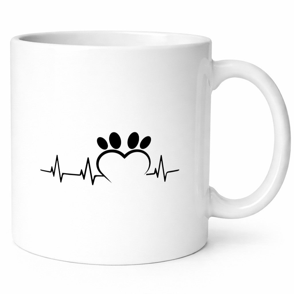 Pfoten Herzschlag | Hundepfoten Hunde Liebe Herz Geschenkidee Tierliebhaber
