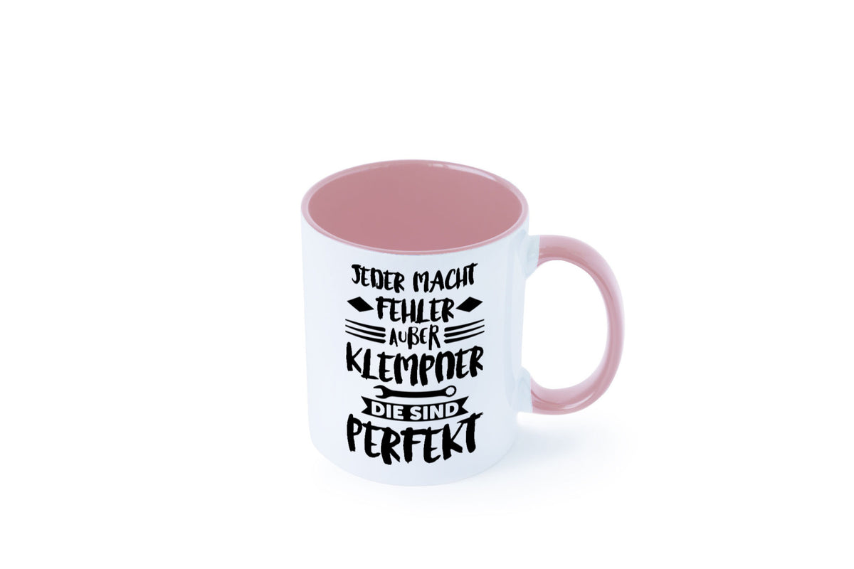 Jeder macht fehler nur Klempner sind Perfekt Humor Geschenkidee Tasse