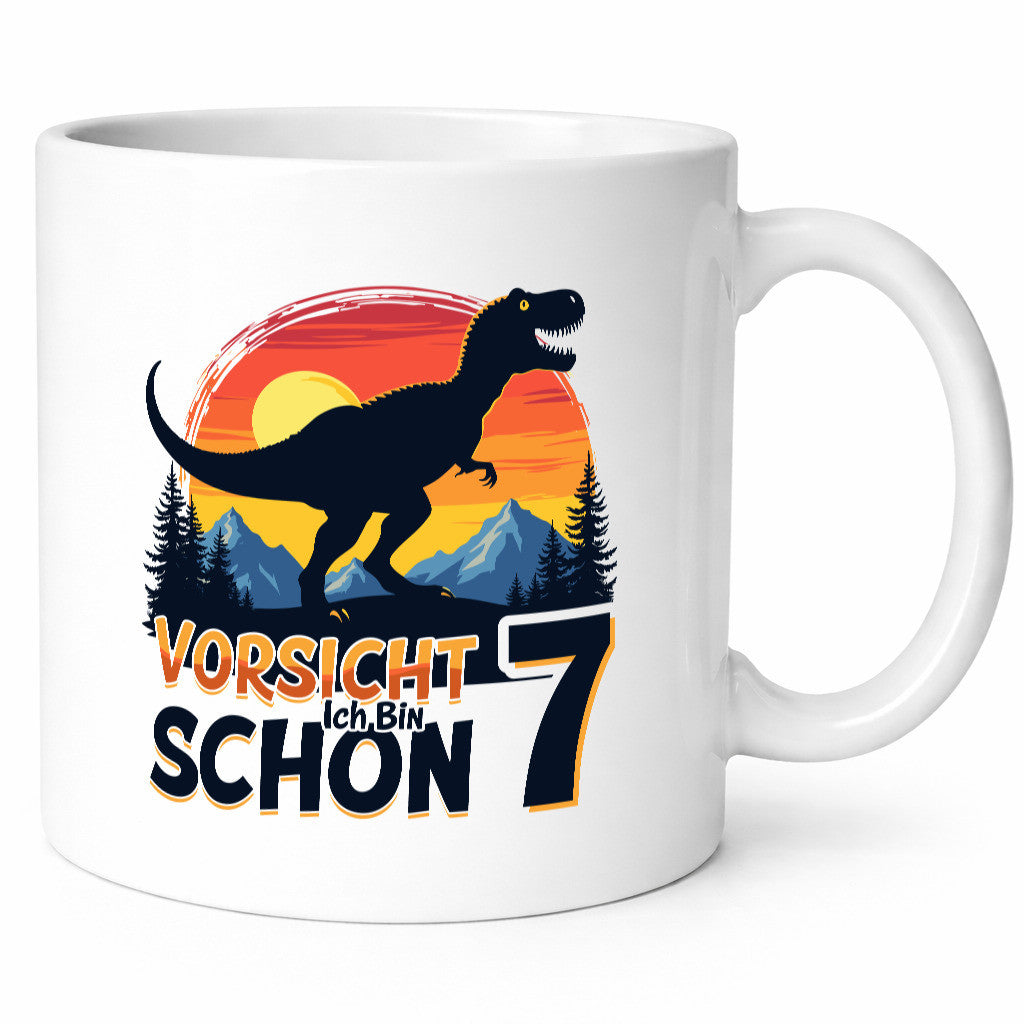 7. Geburtstag | 7 Jahre Dinosaurier v2 Geschenk Geschenkidee lustiger Spruch