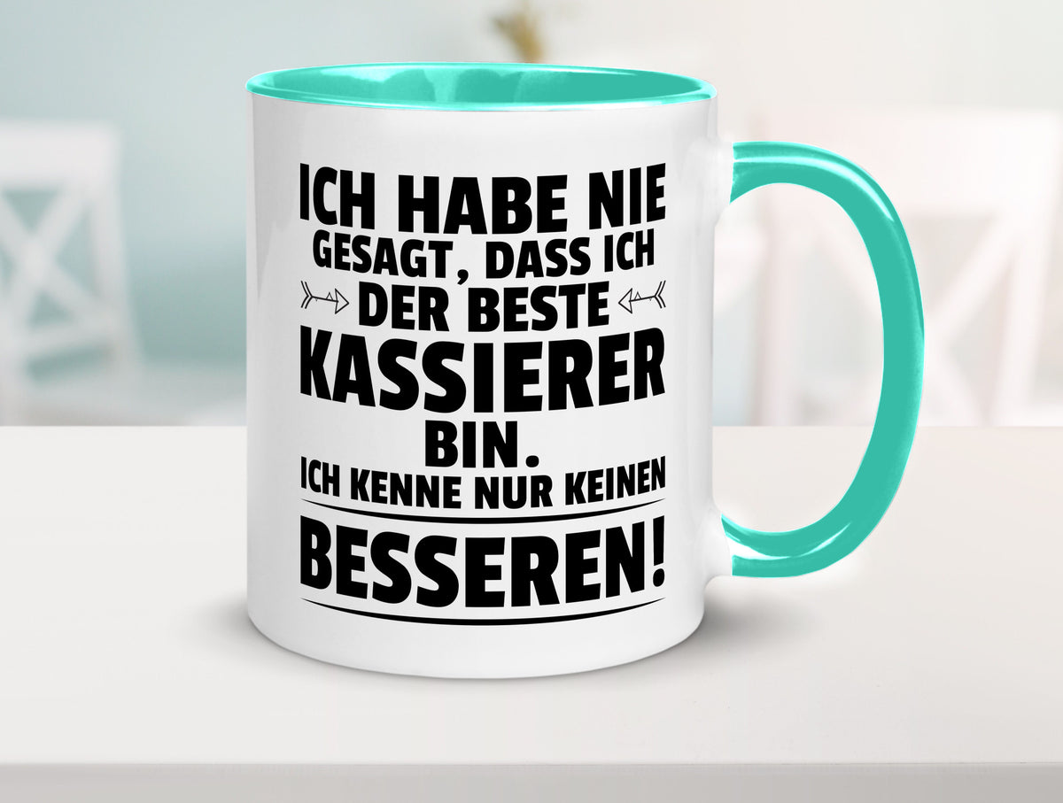 Der Beste Kassierer Geschenk Humor Geschenkidee lustiger Spruch Tasse