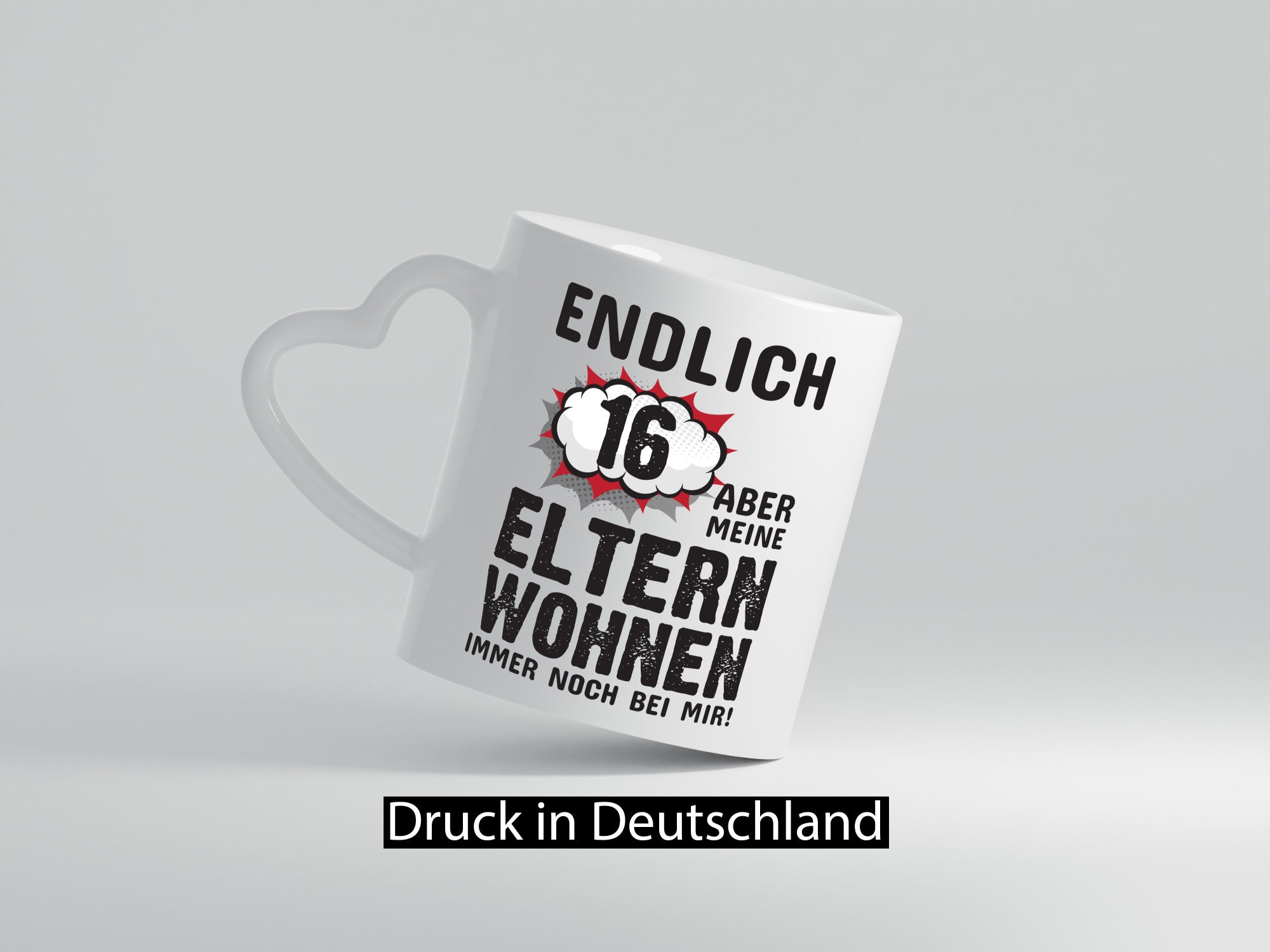 Endlich 16 | Geburtstag Tasse lustiges Statement lustiger Spruch Geschenk