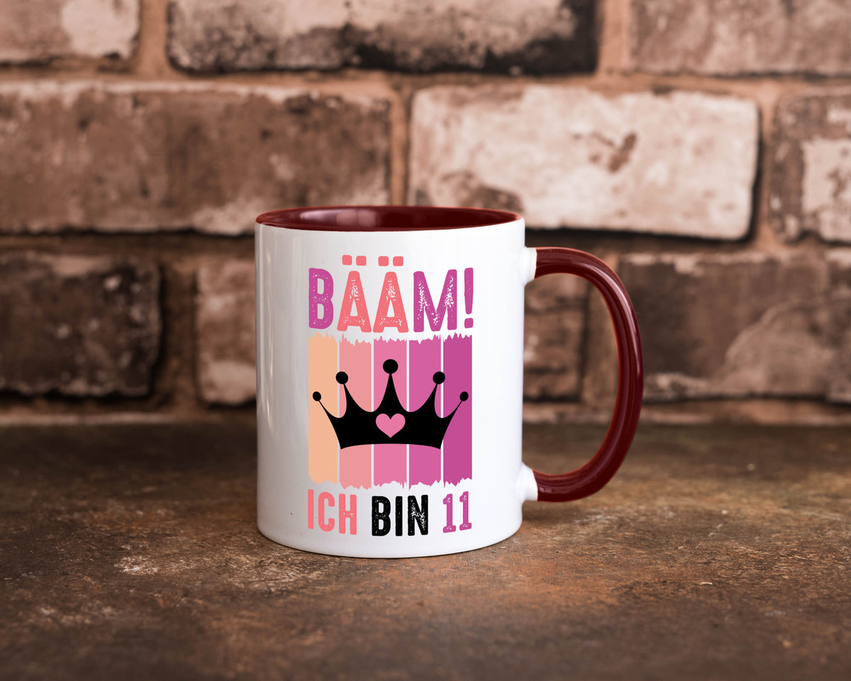 11. Geburtstag | 11 Jahre Bääm ich bin Krone Humor Geschenkidee Tasse