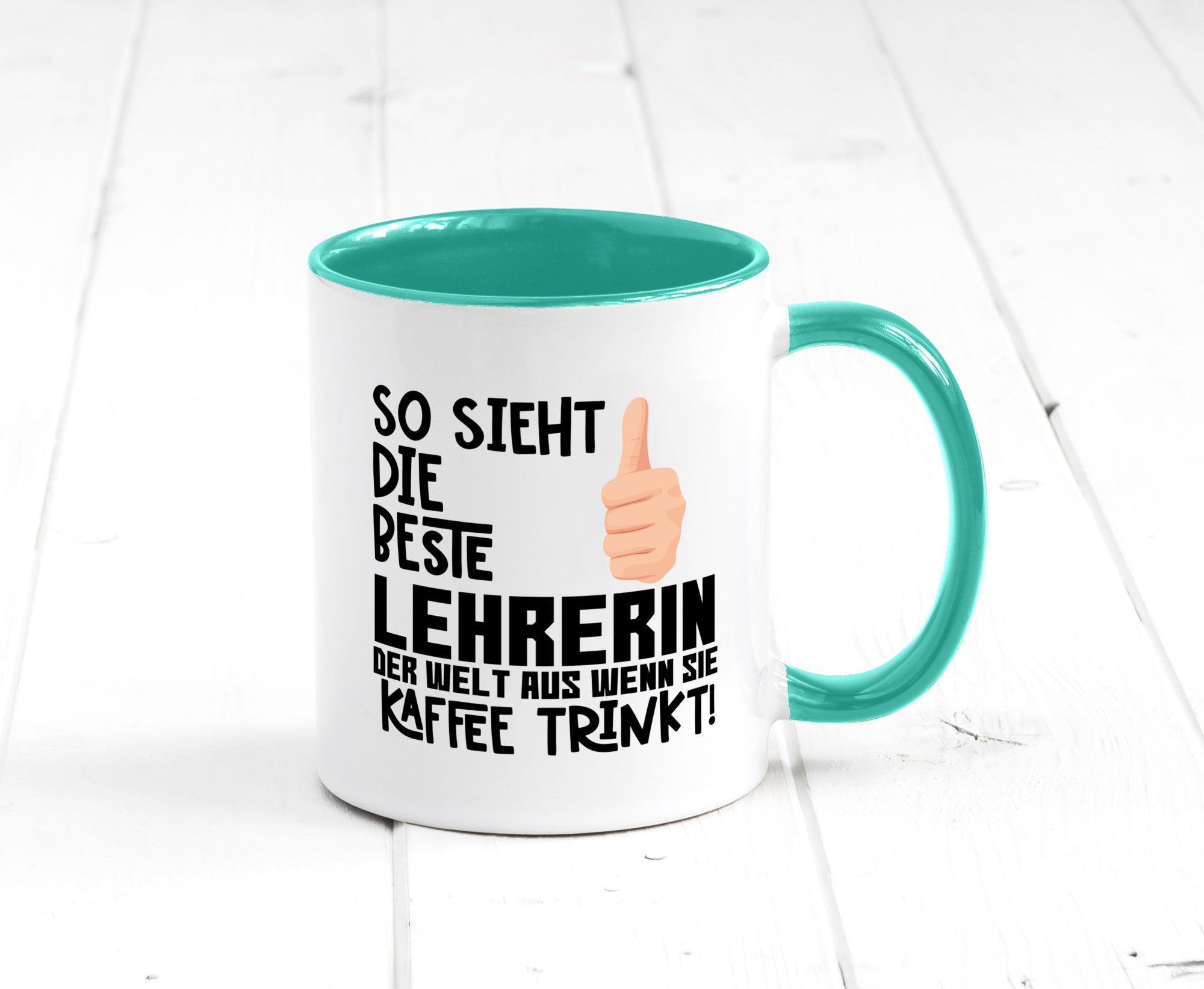 Beste Lehrerin | Lehrer Tasse Schule Dankeschön lustiger Spruch Geschenk Humor
