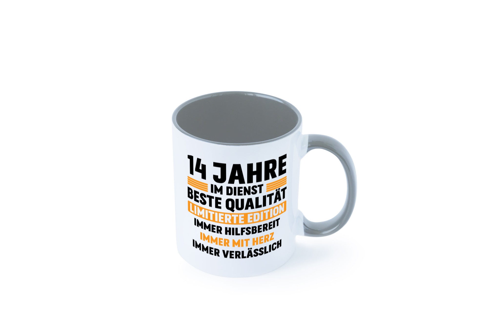 14 Jahre im Dienst | Jubiläum Arbeit v2 Geschenk Kollegen Büro lustiger Spruch