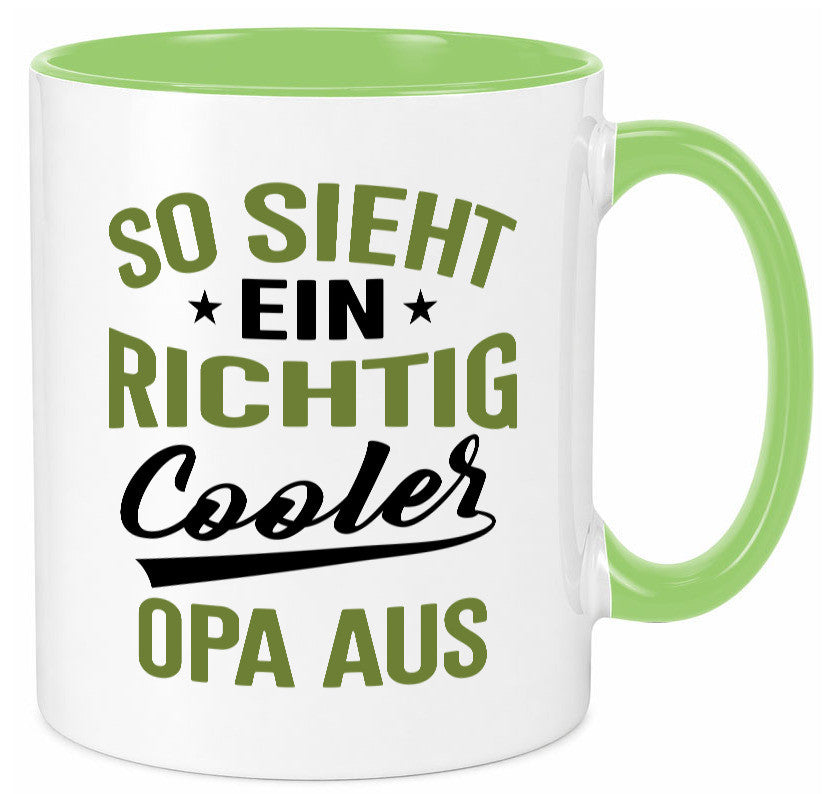 So sieht ein richtig Cooler Opa aus | Großvater Geschenkidee Familie Humor Tasse
