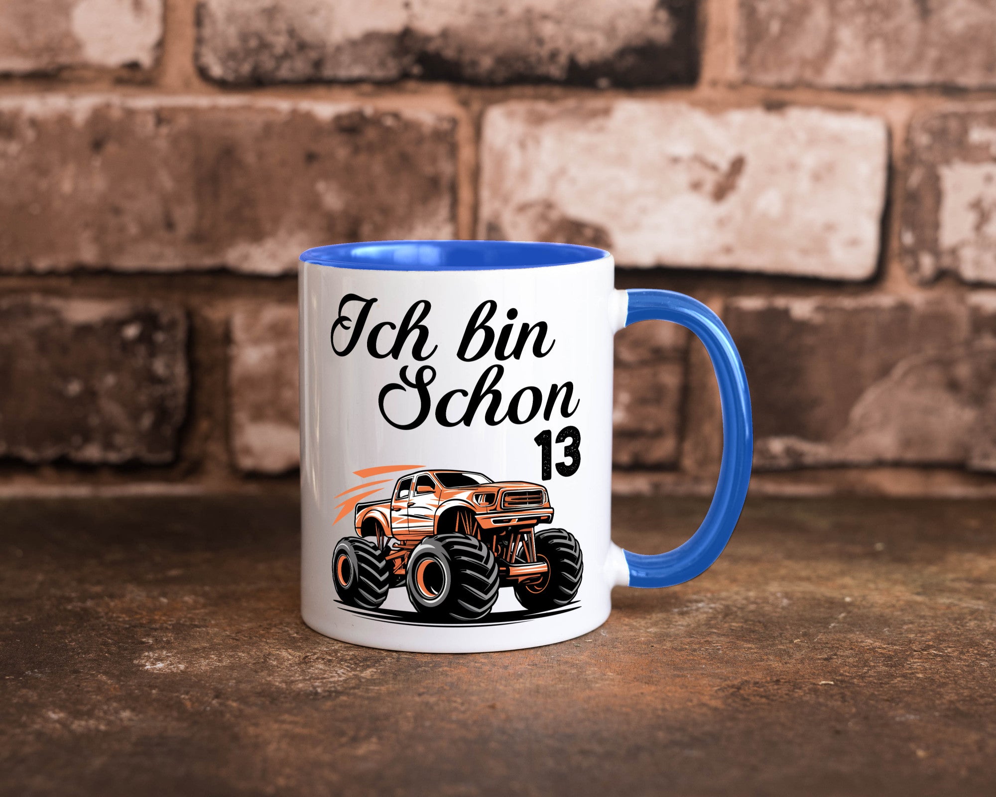 13. Geburtstag | Monster truck 13 Jahre Geschenkidee Humor Tasse