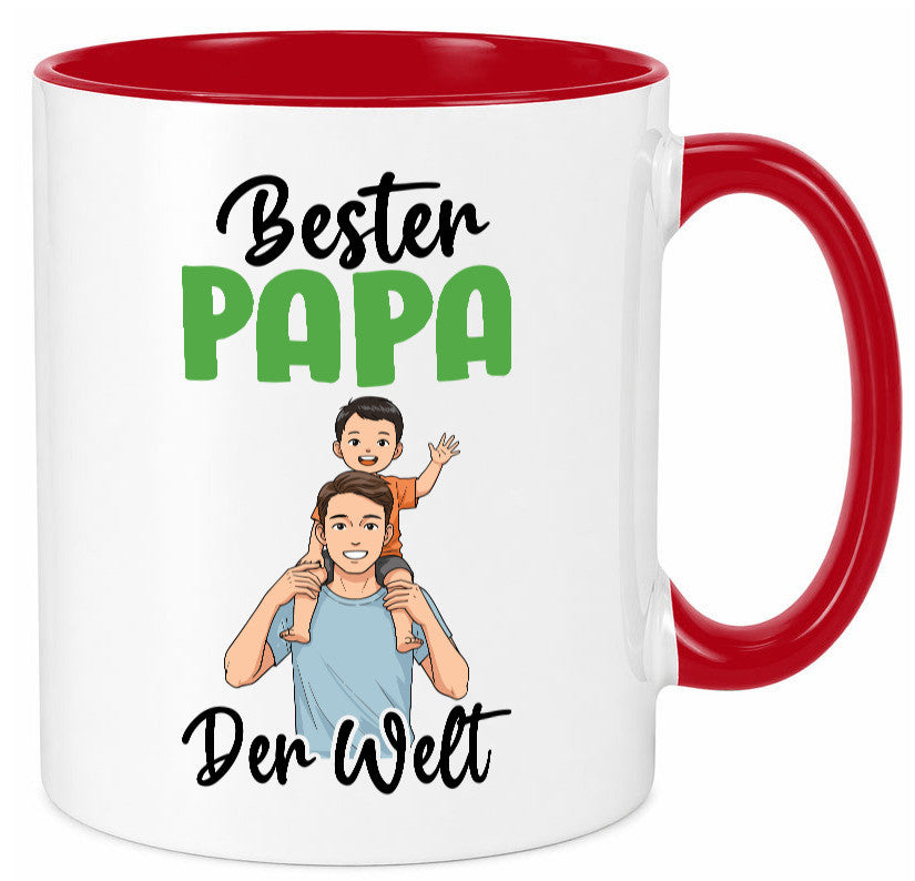 Bester Papa | Vatertag Daddy Familie lustiger Spruch Geschenk Geschenkidee Tasse