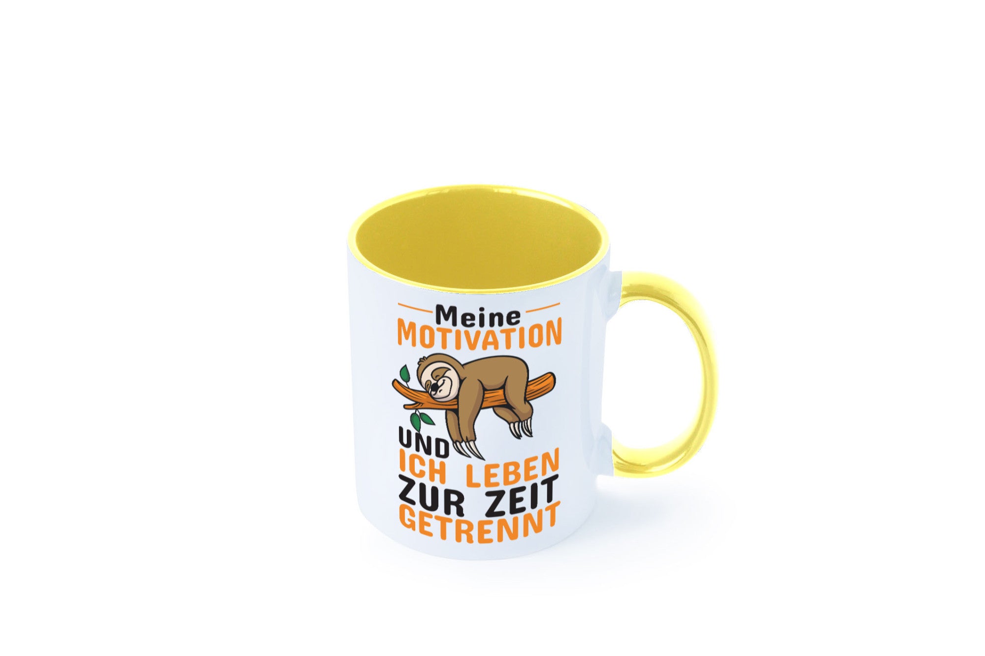 Keine Motivation | Faultier Tasse Büro Humor faul Geschenk Arbeit Kollegen