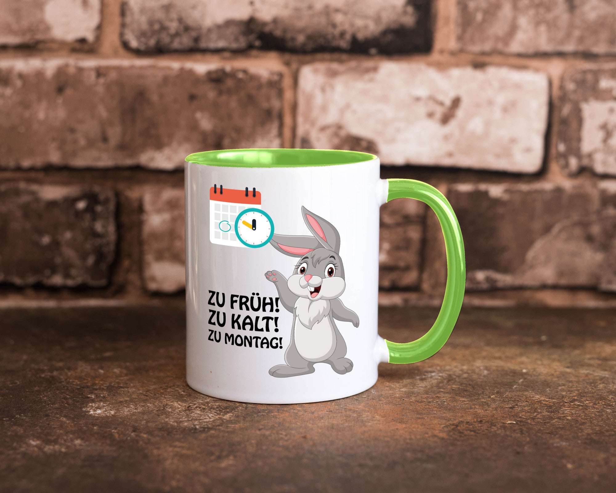 Kalter Montag Geschenkidee Humor Tasse