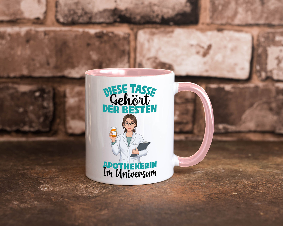 Im Universum: Apothekerin | Apotheke Pharmazie lustiger Spruch Geschenk Humor Tasse