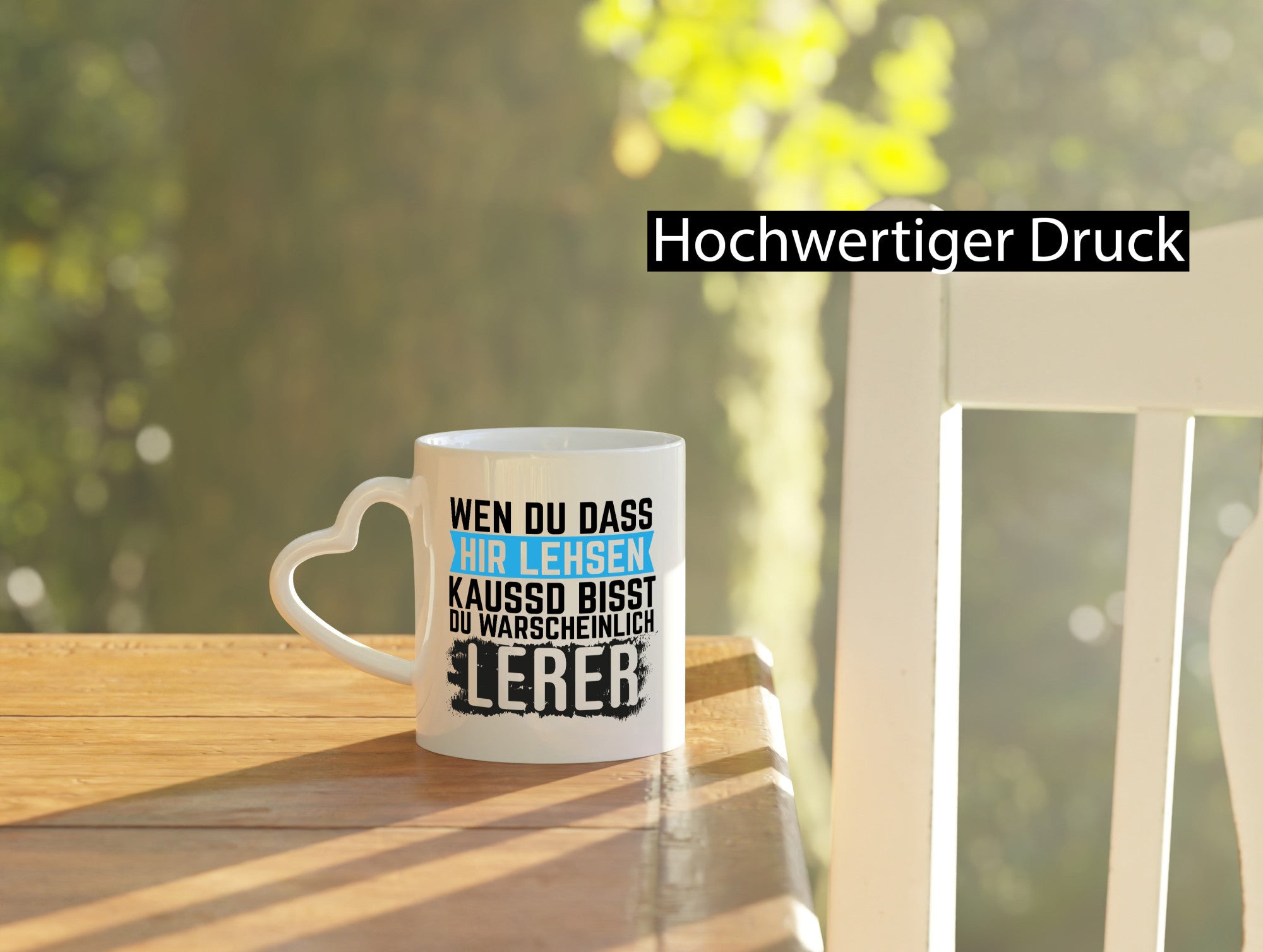 Wenn du das hier lesen kannst | Lehrer Lehrerin Geschenkidee Humor Tasse