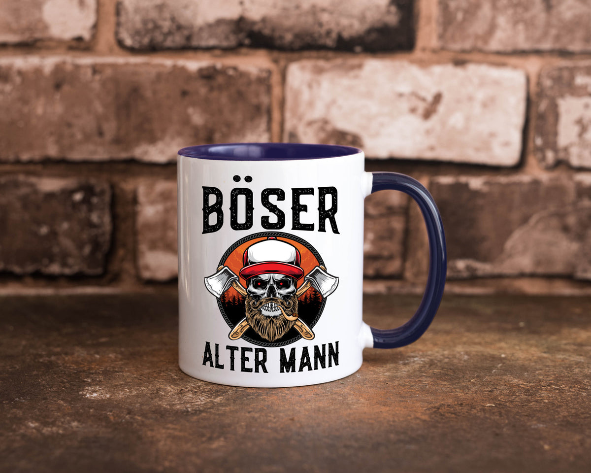 Böser alter Mann Humor Geschenkidee Tasse