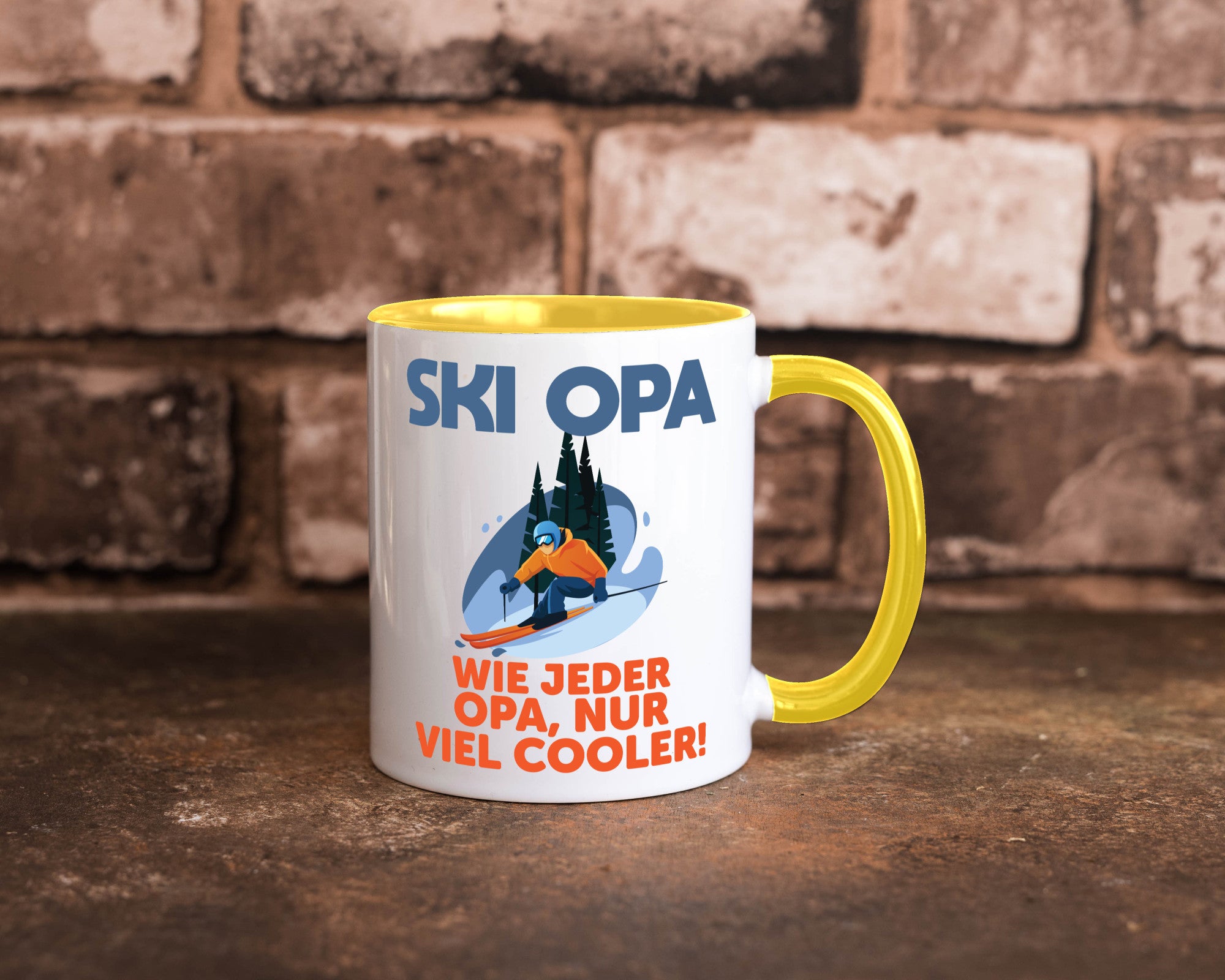 Ski Opa, normal, nur cooler | Skifahrer Bäume Schnee Geschenkidee Familie Humor