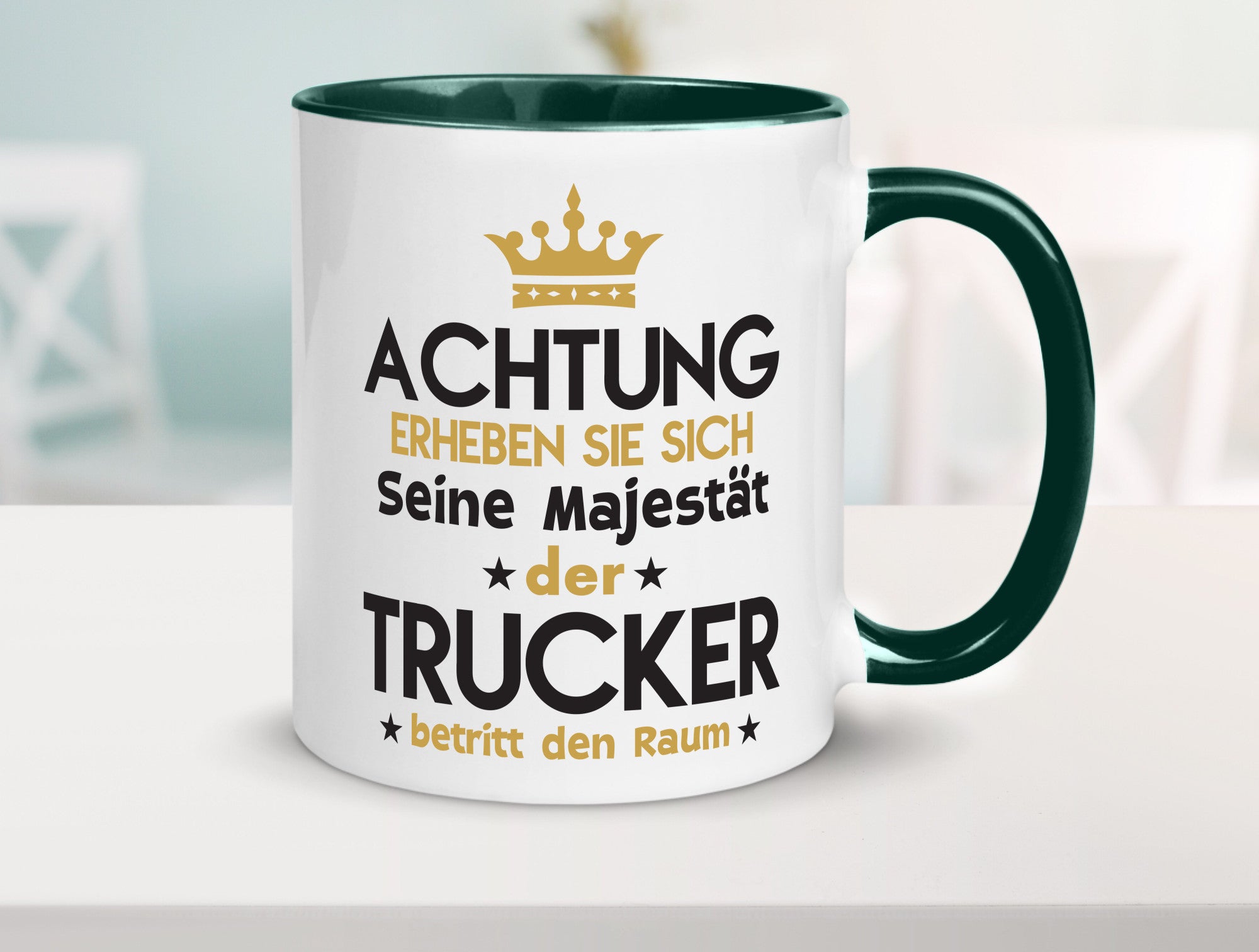 Seine Majestät Trucker | LKW Fahrer Beruf Humor Arbeit Kollegen Büro