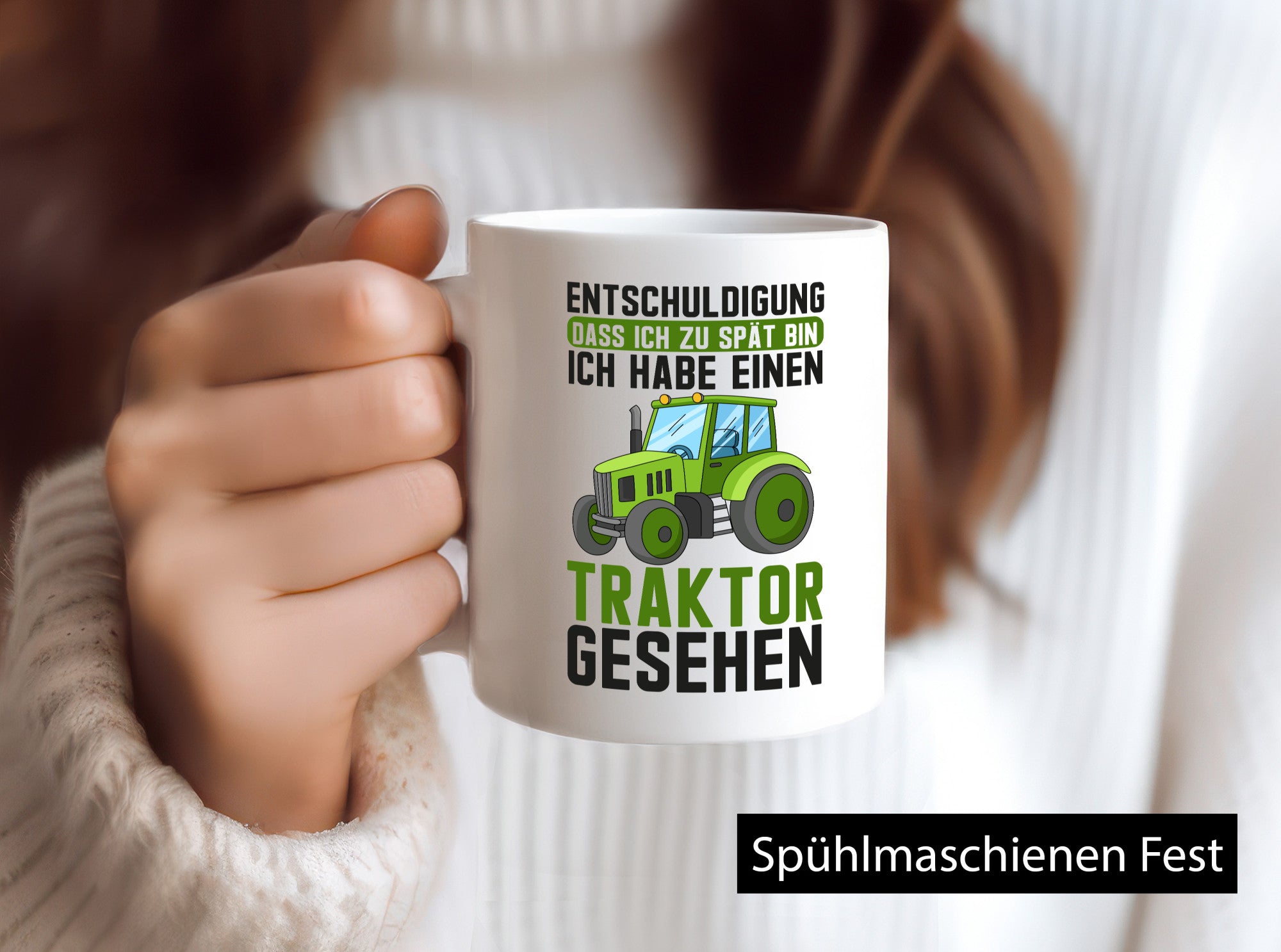 Entschuldigung das ich zu spät bin | traktor gesehen Kind Geschenkidee Humor