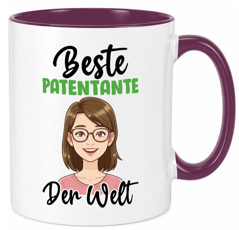 Beste Patentante | Tante lustiger Spruch Geschenk Humor Geschenkidee Tasse