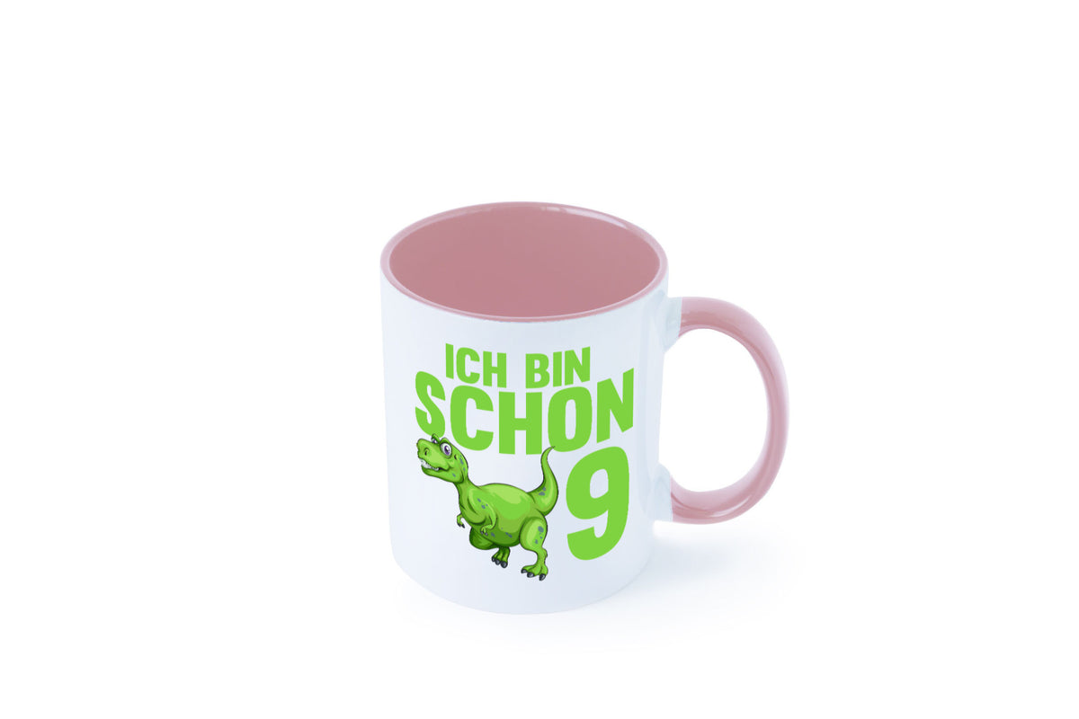 9. Geburtstag | 9 Jahre Dino Dinosaurier Geschenkidee Humor Tasse