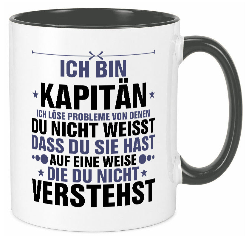 Löse Probleme: Kapitän | Schiffskapitän Schiff v2 Geschenk Humor Geschenkidee
