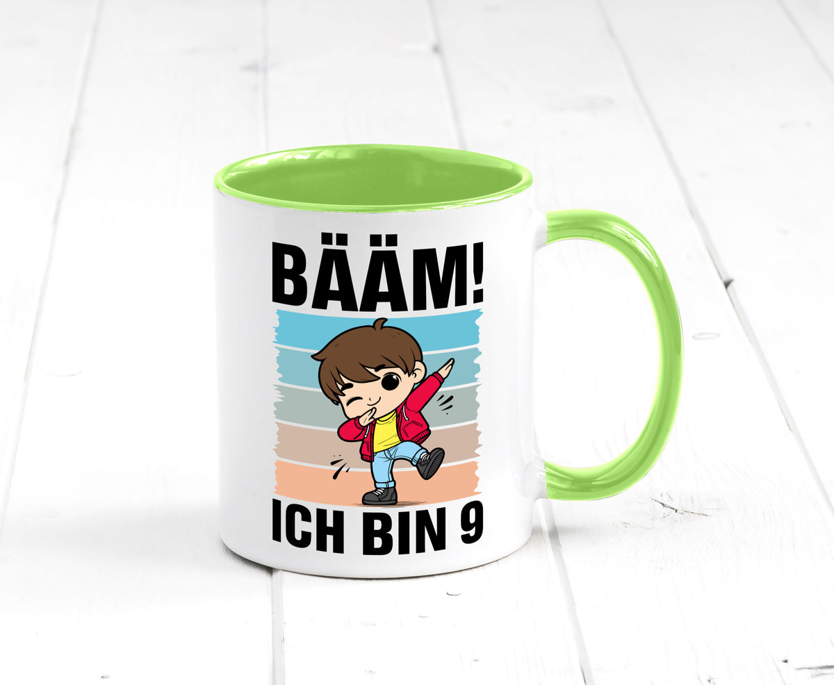 9. Geburtstag | Ich bin 9 Jahre Bäääm Dabbing Kind lustig Geschenkidee Geschenk Tasse