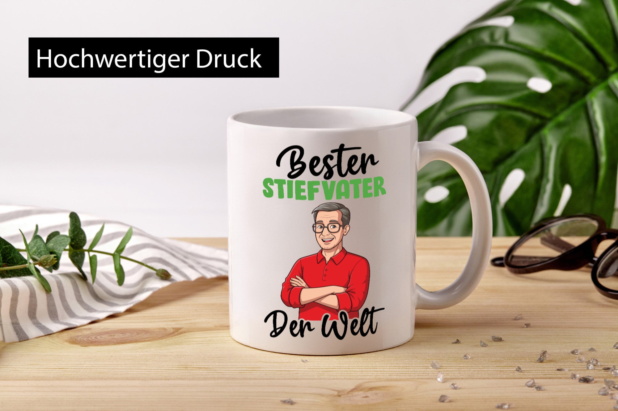 Bester Stiefvater | Stiefsohn lustig Familie Geschenkidee Geschenk Tasse