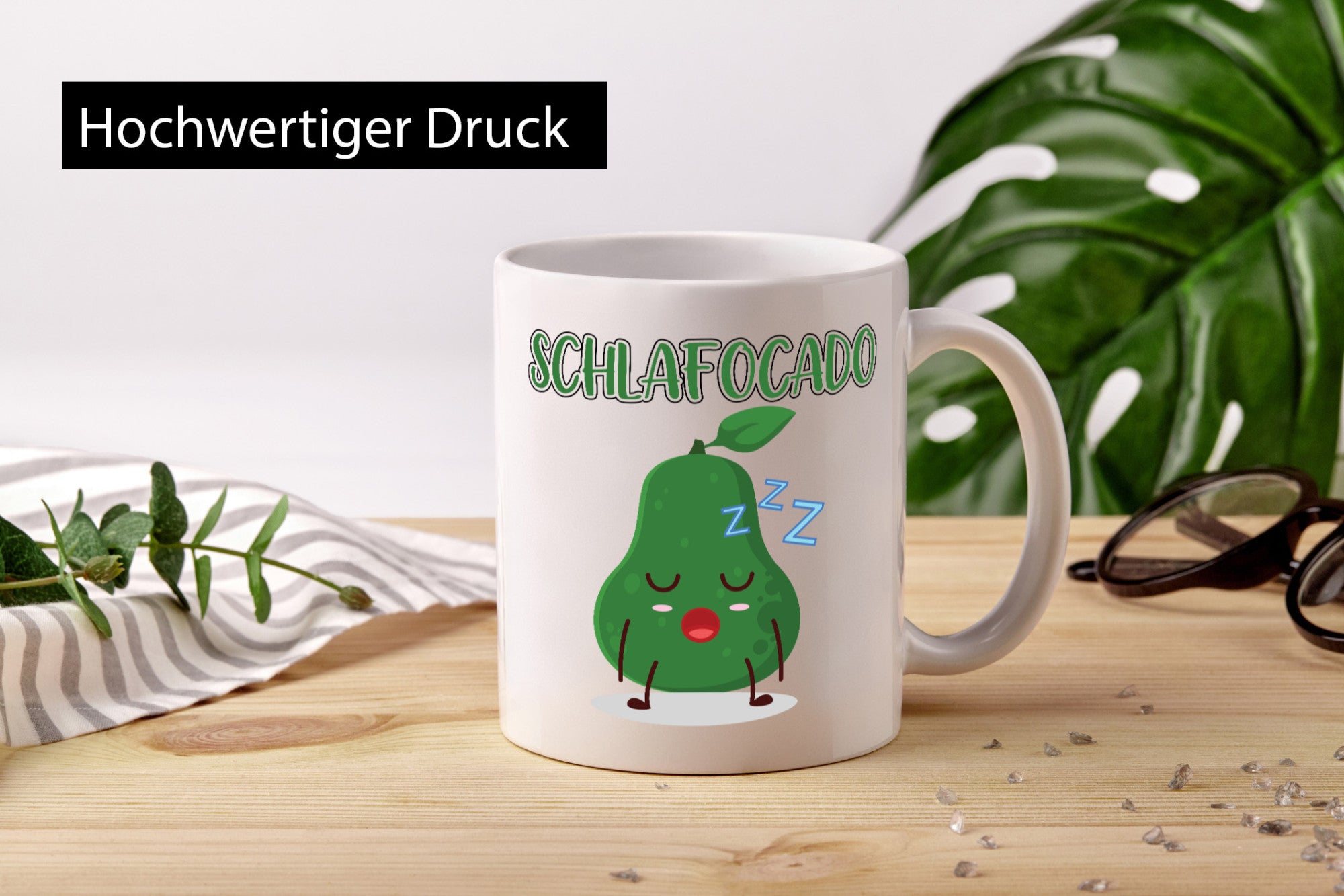 Schlafocado | Müde Avocado ich will noch Schlafen lustiger Spruch Geschenk